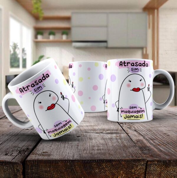 caneca maquiagem sempre