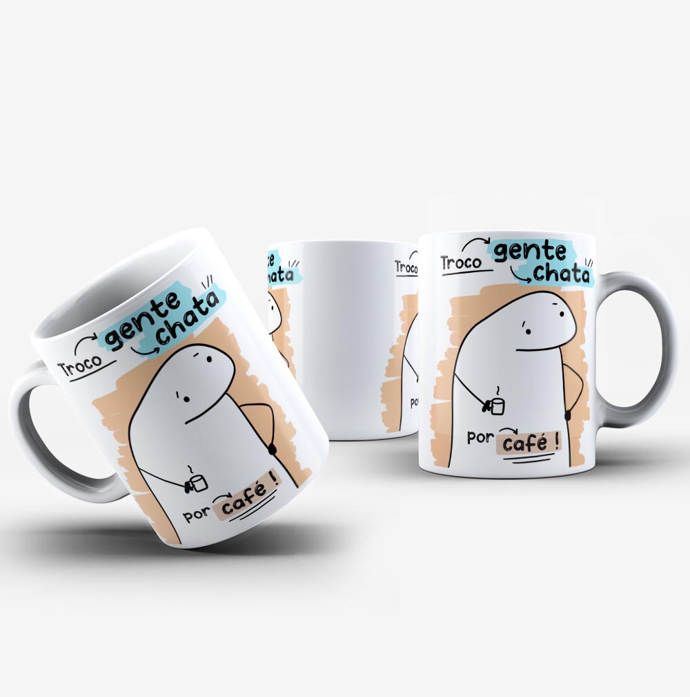 caneca flork gente chata
