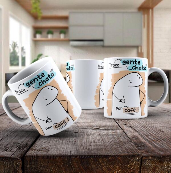 caneca flork gente chata