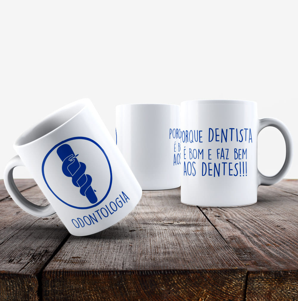 caneca odontologia dentista