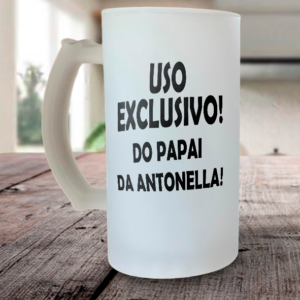 caneca de chopp com frase