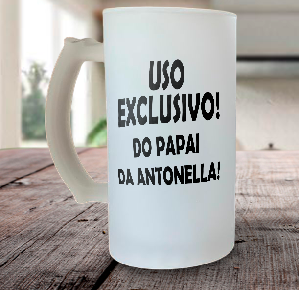 caneca de chopp com frase