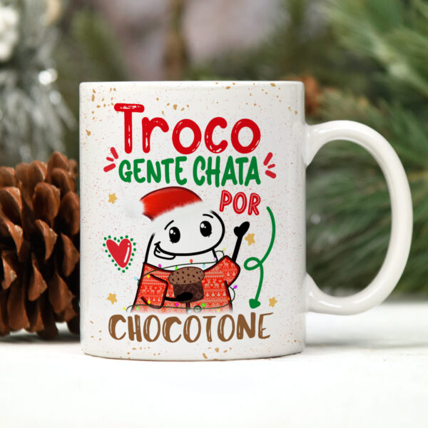 Caneca Troco Gente Chata Natal