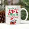 Cafe alegria natalina caneca personalizada