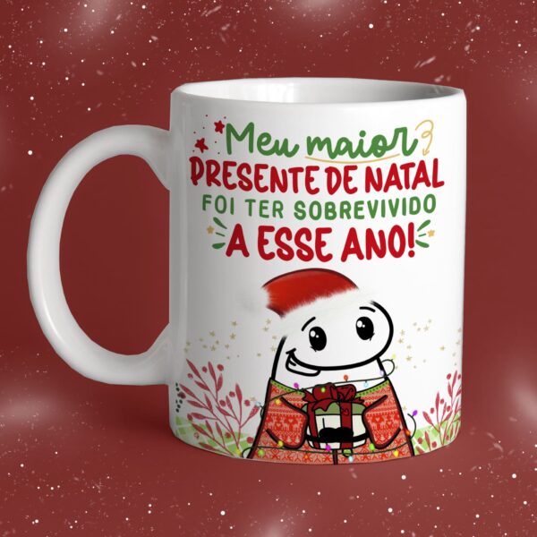 Sobrevivi a esse ano caneca personalizada