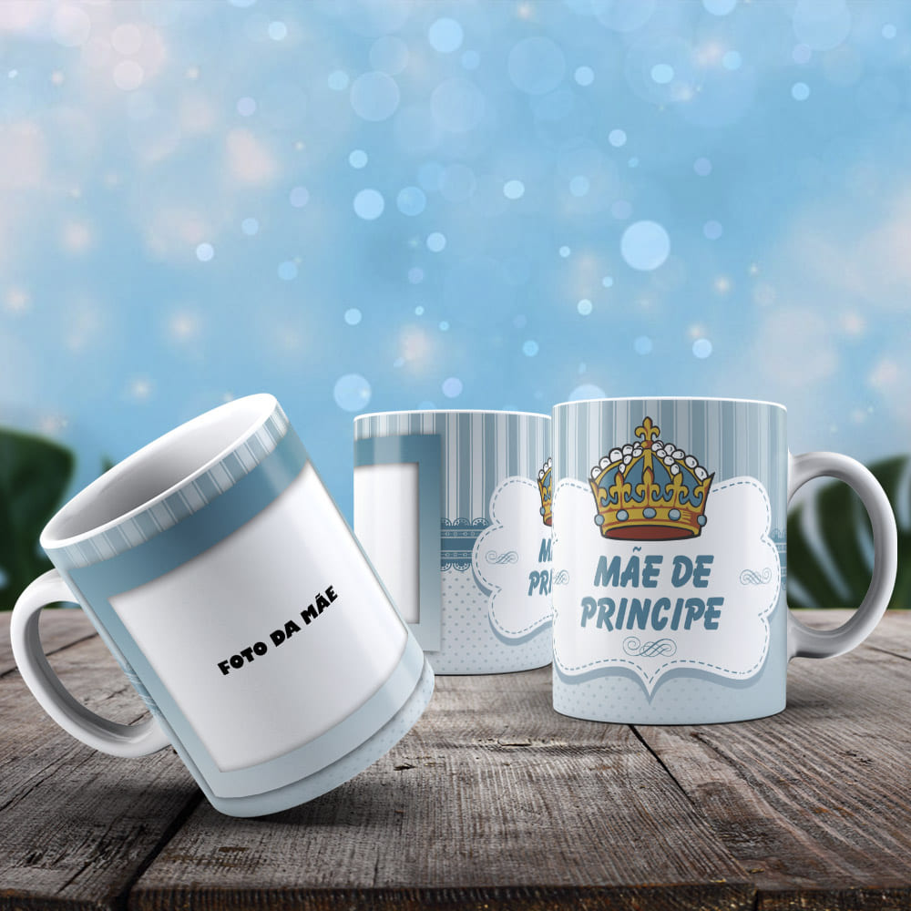 caneca mae de principe com foto