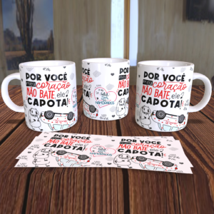 cameca personalizada coração nao bate ele capota flork namorados