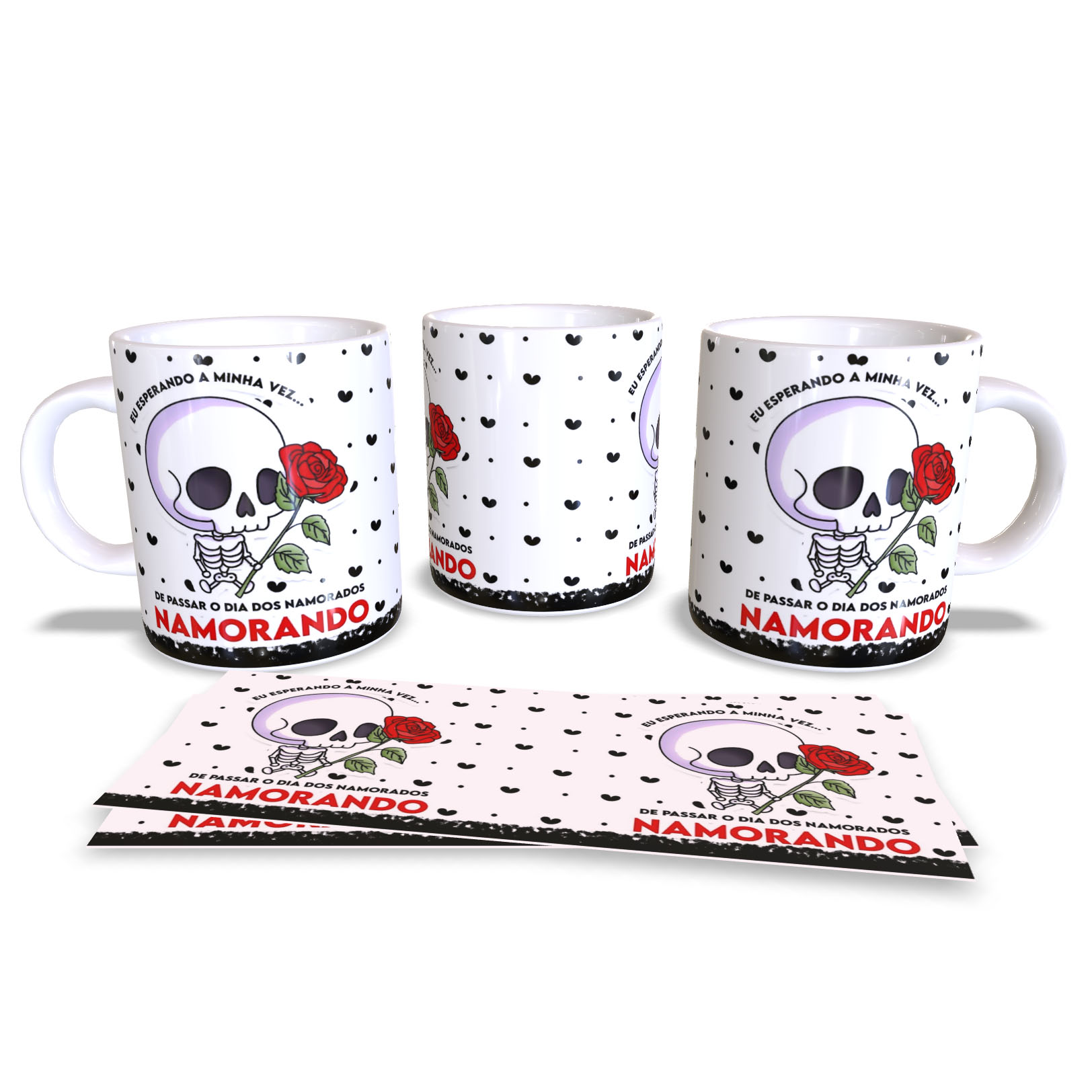 caneca dia dos namorados solteira caveira comedia