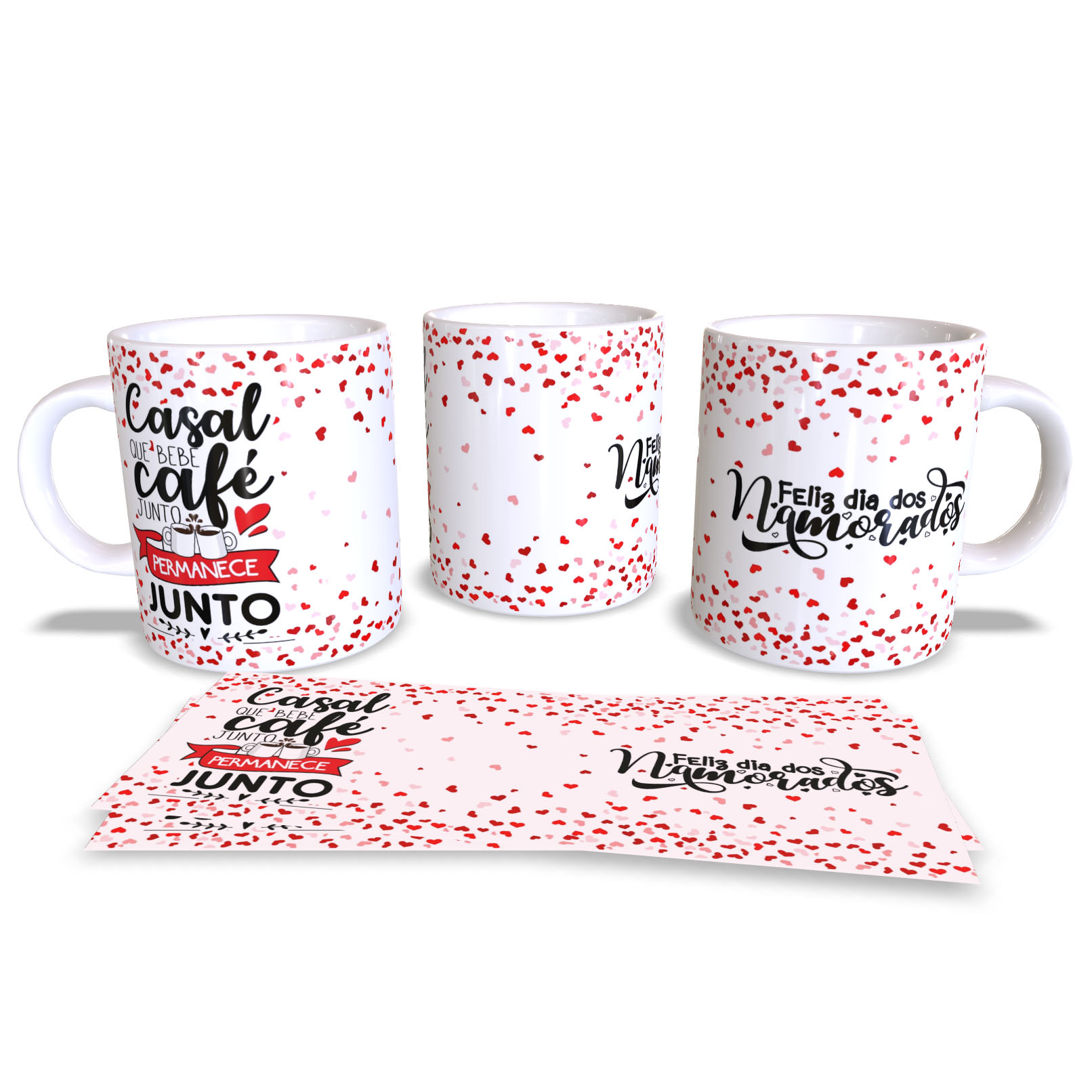 caneca namorados com café.