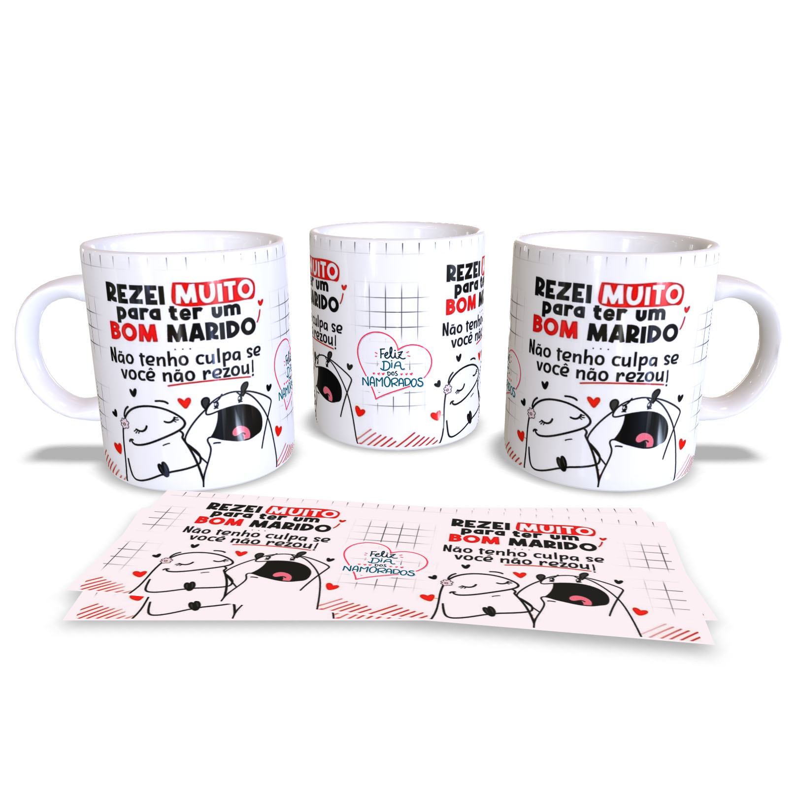 caneca Rezei muito Flork
