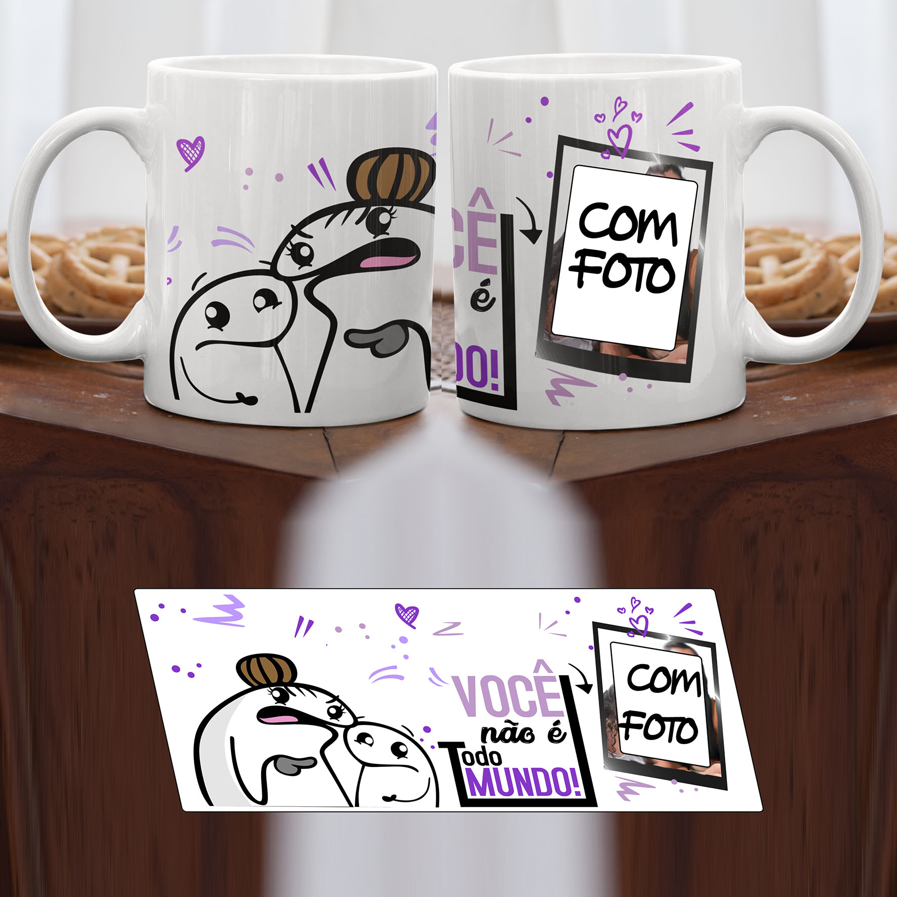caneca maes flork com foto